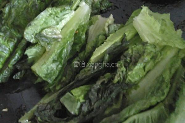 蒜油莴苣叶的做法图解7