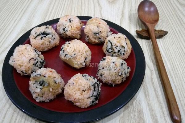 海苔泡菜团的做法图解7