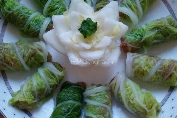白菜肉卷的做法图解4