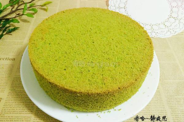 菠菜泥戚风蛋糕的做法图解21