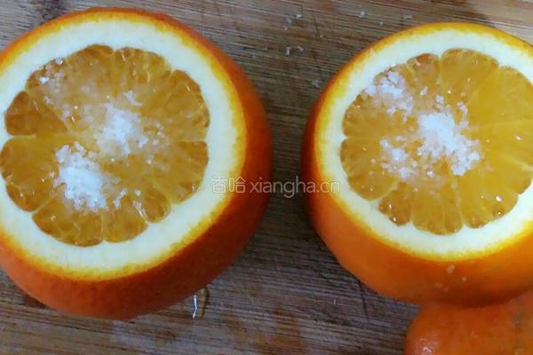 盐蒸橙子的做法图解4