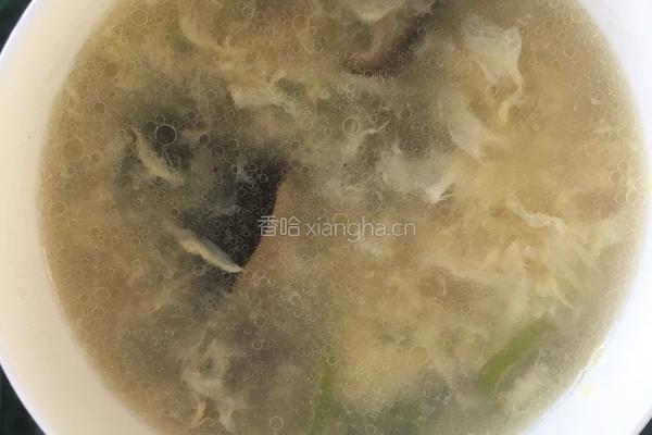 香菇鸡蛋汤 