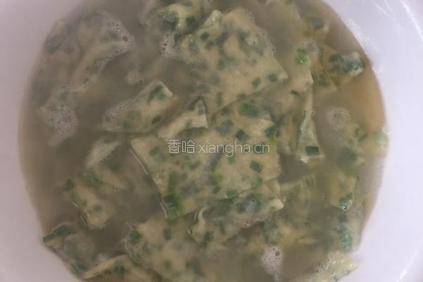 清汤韭菜面片的做法图解7