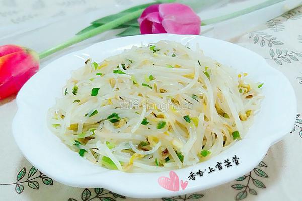 素素（清炒豆芽粉丝）的做法图解9