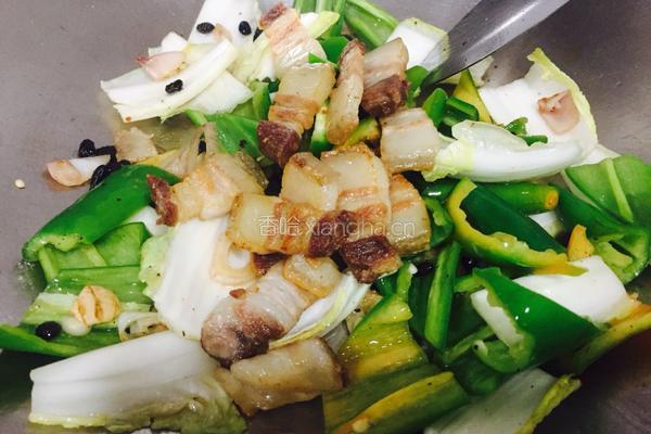 豆豉辣椒回锅肉的做法图解9