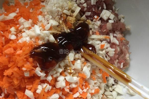 肉沫豆腐卷的做法图解4
