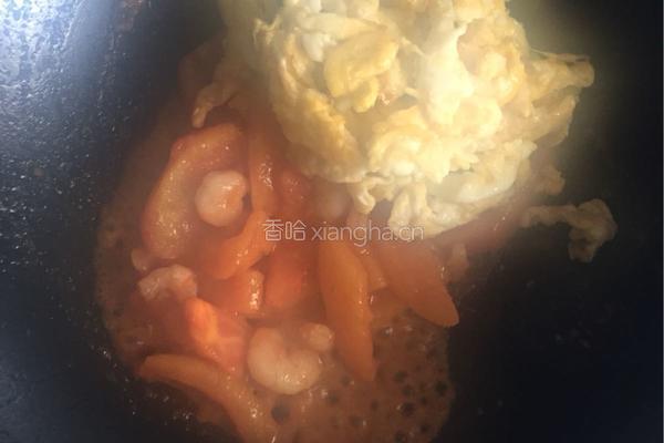 虾仁番茄炒面的做法图解3