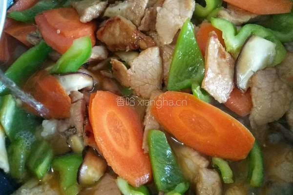 瘦肉炒杂蔬的做法图解3