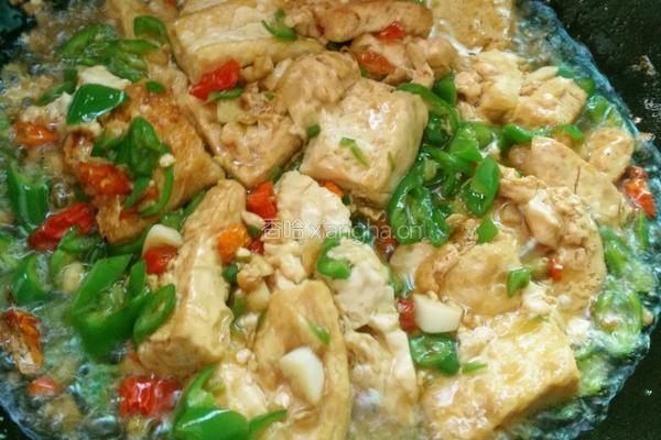 辣椒煎豆腐的做法图解6