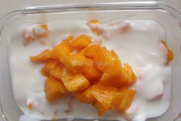 酸奶芒果捞的做法图解4