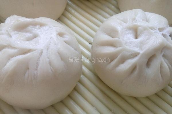 荠菜鸡蛋陷发面包子的做法图解14