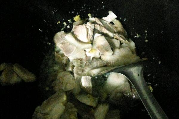 肉炒白色脚板薯的做法图解6