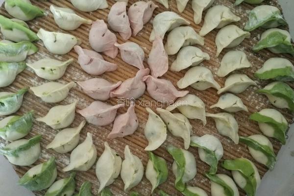 彩色荠菜饺子的做法图解34