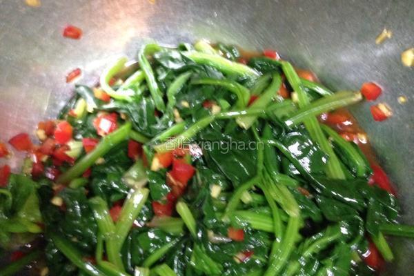 姜汁菠菜的做法图解7