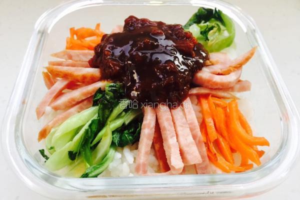 韩式拌饭便当的做法图解2