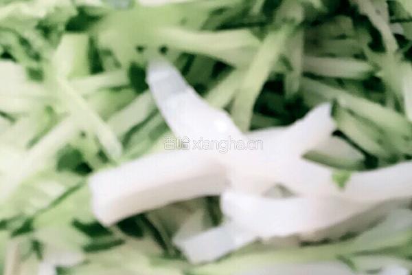 肉丝拉皮的做法图解2