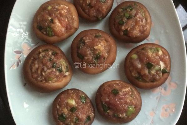 香菇酿瘦肉的做法图解3