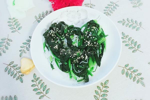 粉丝拌菠菜