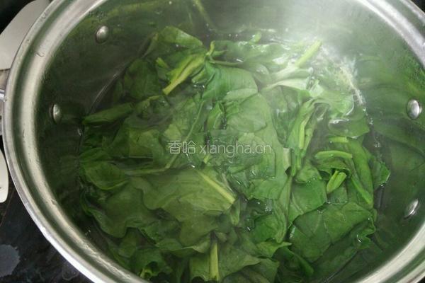 碧绿菠菜泥的做法图解2