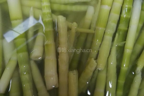 罗氏凉拌小春笋的做法图解1