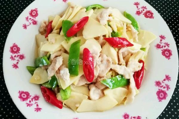 冬笋炒肉片