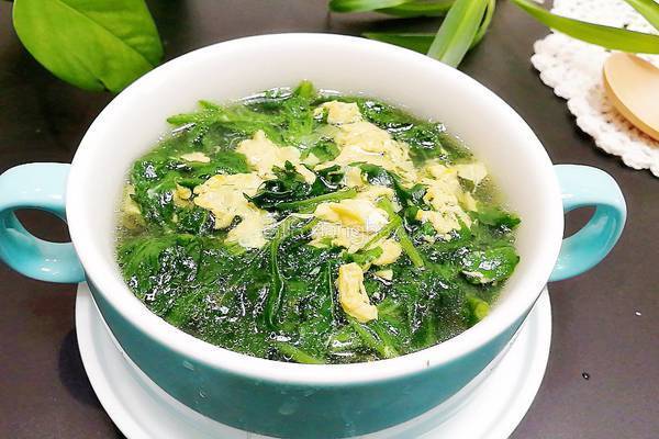 菊花脑蛋花汤的做法图解7