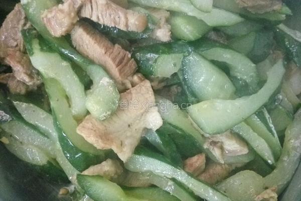 青瓜炒肉的做法图解7