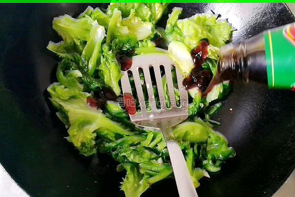蒜末蚝油生菜的做法图解6