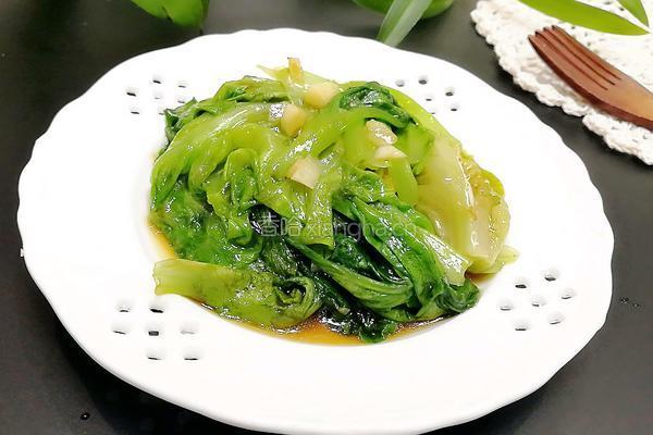 蒜末蚝油生菜的做法图解7