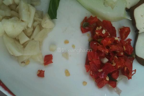 青菜瘦肉炒香干的做法图解4