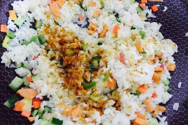 菠萝炒饭的做法图解3