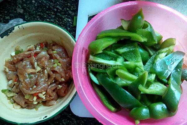 青椒炒肉丝的做法图解4