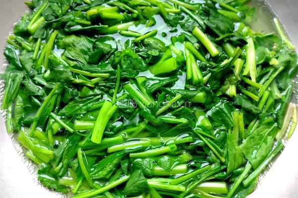 菠菜果仁的做法图解5