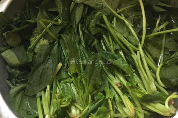 菠菜玉米黑麦锅贴的做法图解1