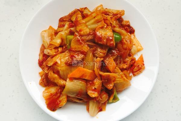 五花肉炒辣白菜