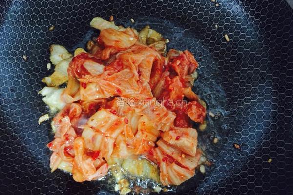 五花肉炒辣白菜的做法图解6