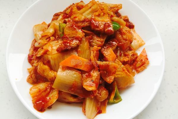 五花肉炒辣白菜的做法图解8