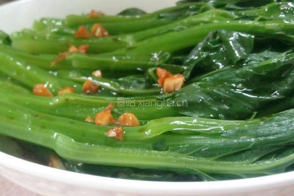 蒜香菜心的做法图解7