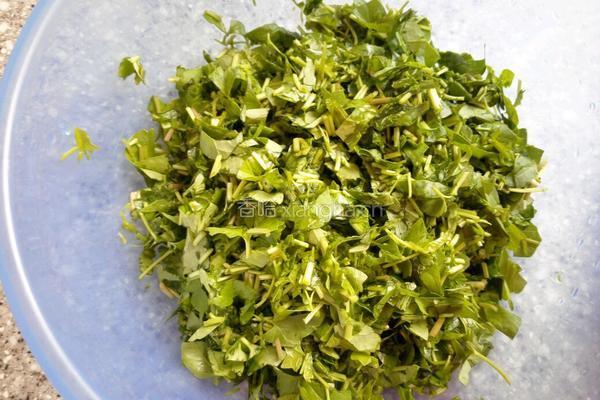 打碗花野菜团子的做法图解2
