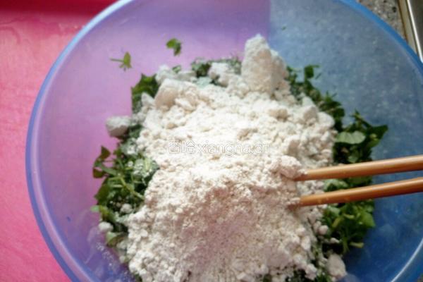 打碗花野菜团子的做法图解4