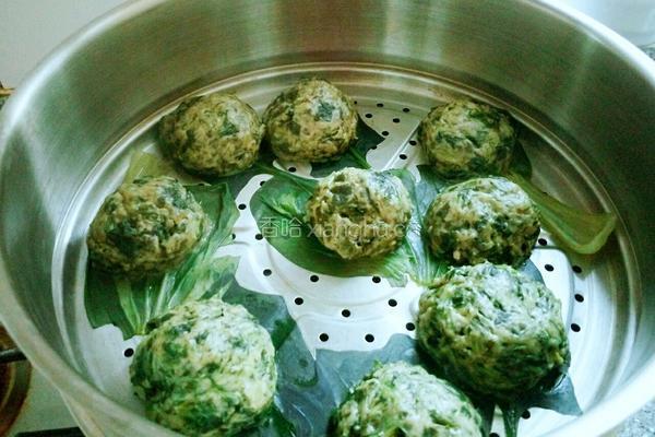 打碗花野菜团子的做法图解8