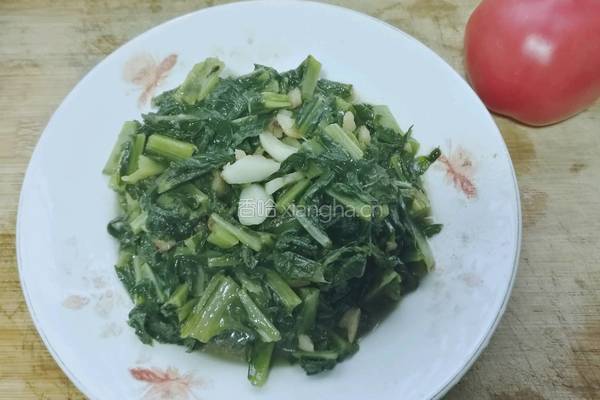 蒜香莴苣叶的做法图解6