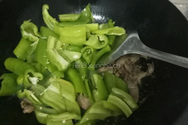 辣椒炒肉的做法图解3