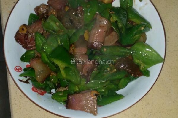 尖椒腊肉的做法图解7