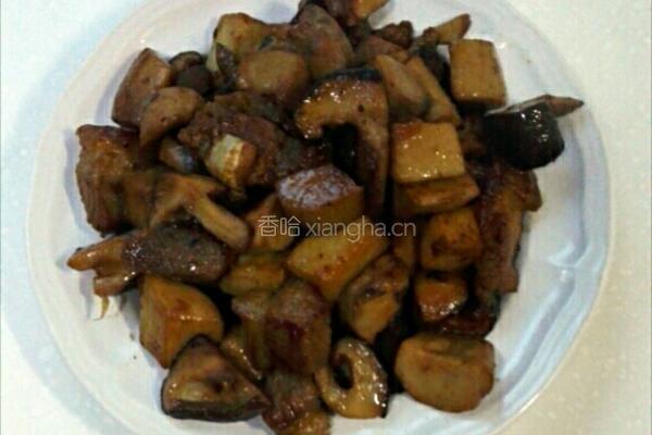 咸肉烧蘑菇的做法图解10