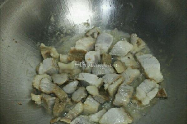 咸肉烧蘑菇的做法图解4