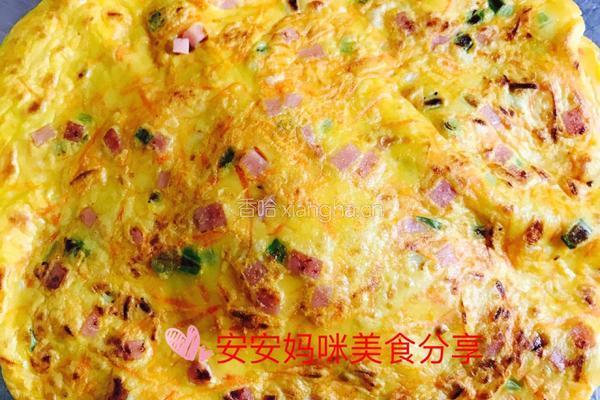 红萝卜鸡蛋饼的做法图解5