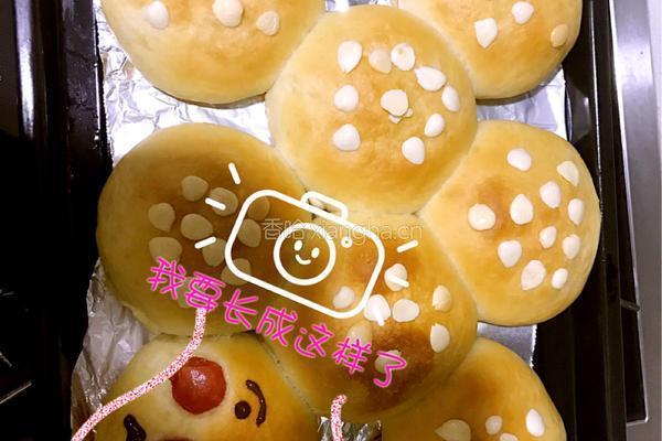 杏仁肉松餐包的做法图解13