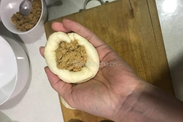 杏仁肉松餐包的做法图解8
