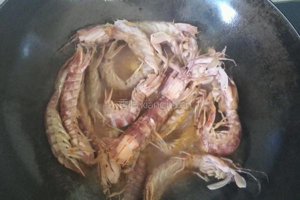 红烧香辣皮皮虾的做法图解4